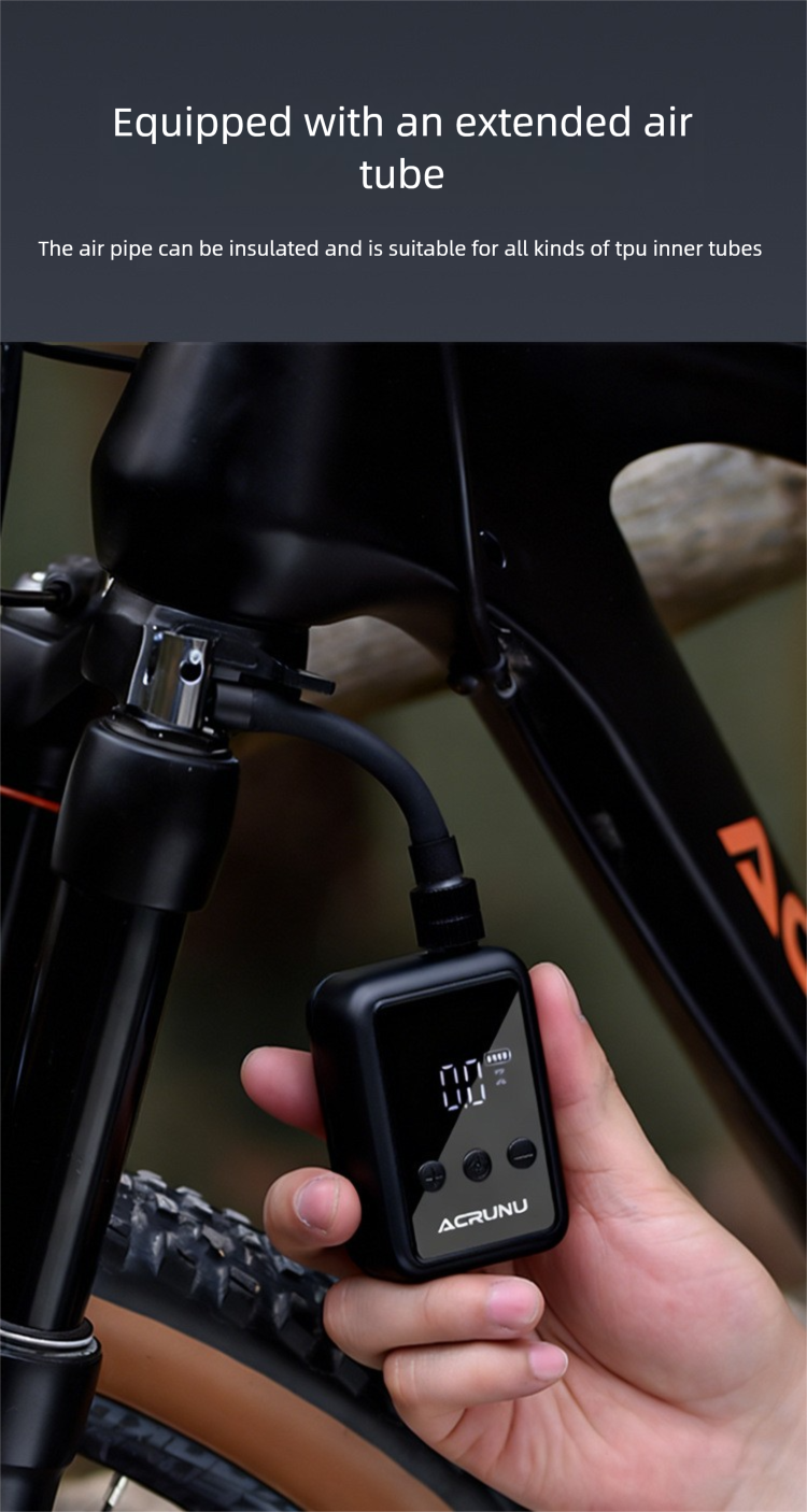 Bomba de bicicleta digital para btt e estrada alta pressão_voghion.com