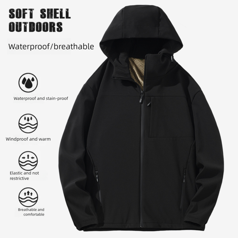 Graphene fliso softshell striukė žygiams vyrams ir moterims_voghion.com