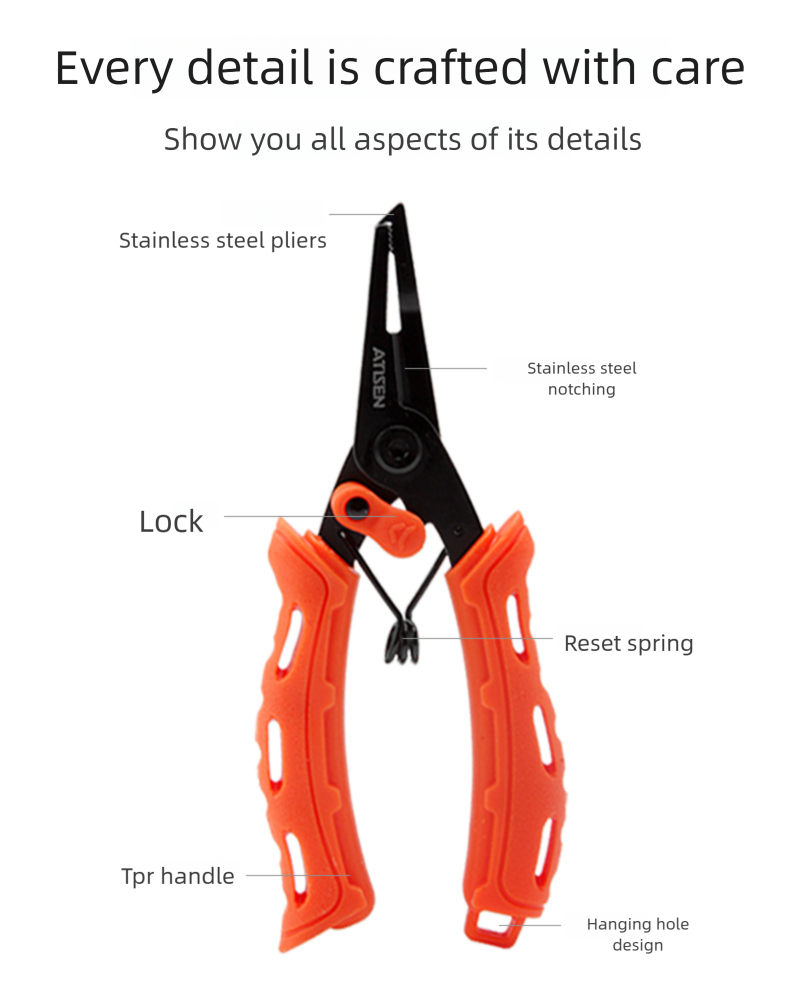 Kit d'outils de pêche 3 pièces avec pince et décrocheur_voghion.com