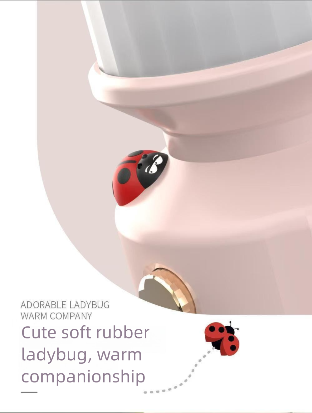 Outdoor Camping Lantern Ladybug Shaped Rechargeable Led Light_voghion.com