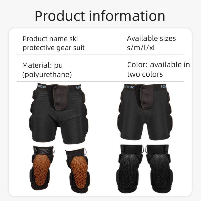 Ski Protective Gear Set - Hip, Knee & Elbow Pads For Men & Women, Impact-Resistant Pants For Skiing & Ice Skating_voghion.com