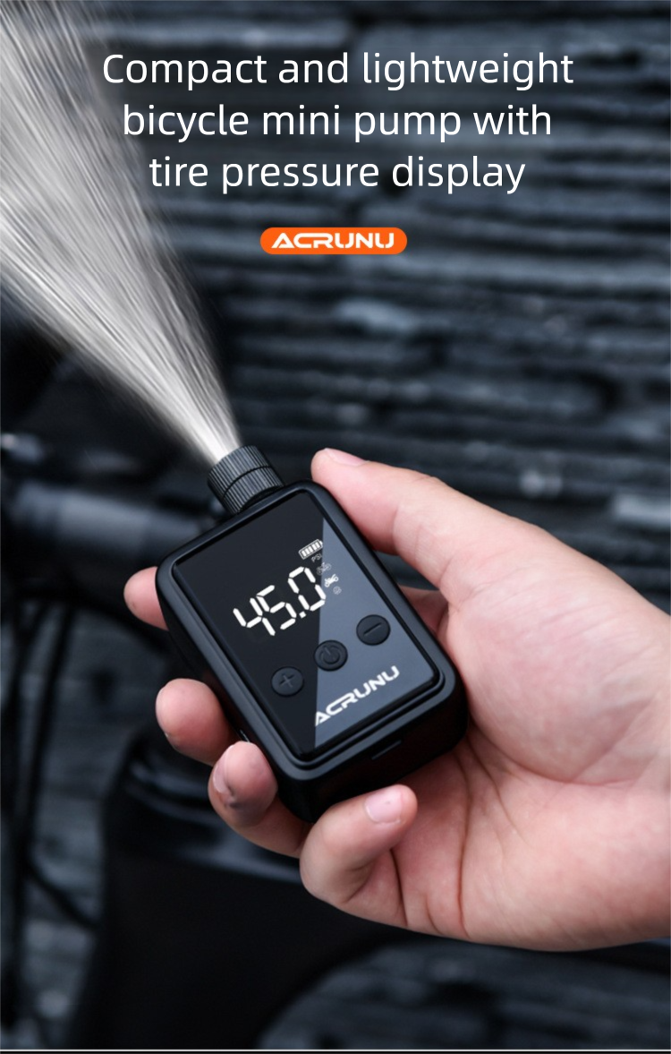 Bomba de bicicleta digital para btt e estrada alta pressão_voghion.com