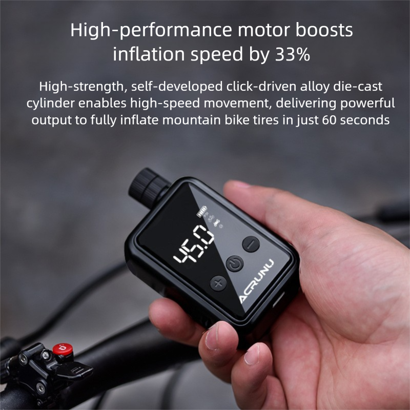 Bomba de bicicleta digital para btt e estrada alta pressão_voghion.com