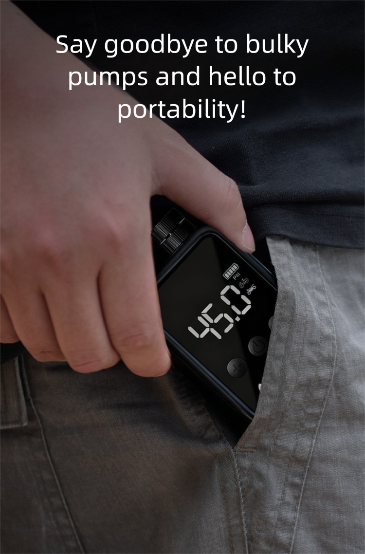 Bomba de bicicleta digital para btt e estrada alta pressão_voghion.com