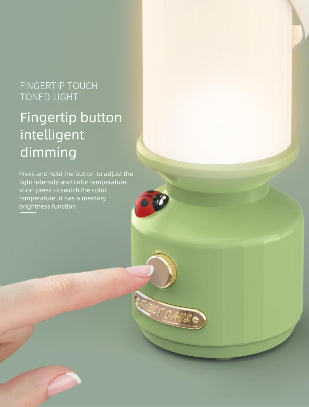 Outdoor Camping Lantern Ladybug Shaped Rechargeable Led Light_voghion.com