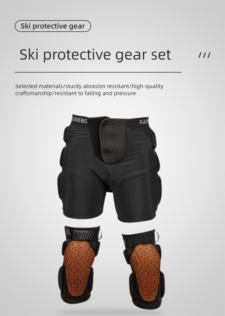 Ski Protective Gear Set - Hip, Knee & Elbow Pads For Men & Women, Impact-Resistant Pants For Skiing & Ice Skating_voghion.com