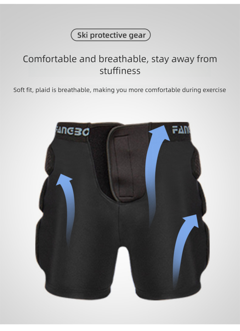 Ski Protective Gear Set - Hip, Knee & Elbow Pads For Men & Women, Impact-Resistant Pants For Skiing & Ice Skating_voghion.com