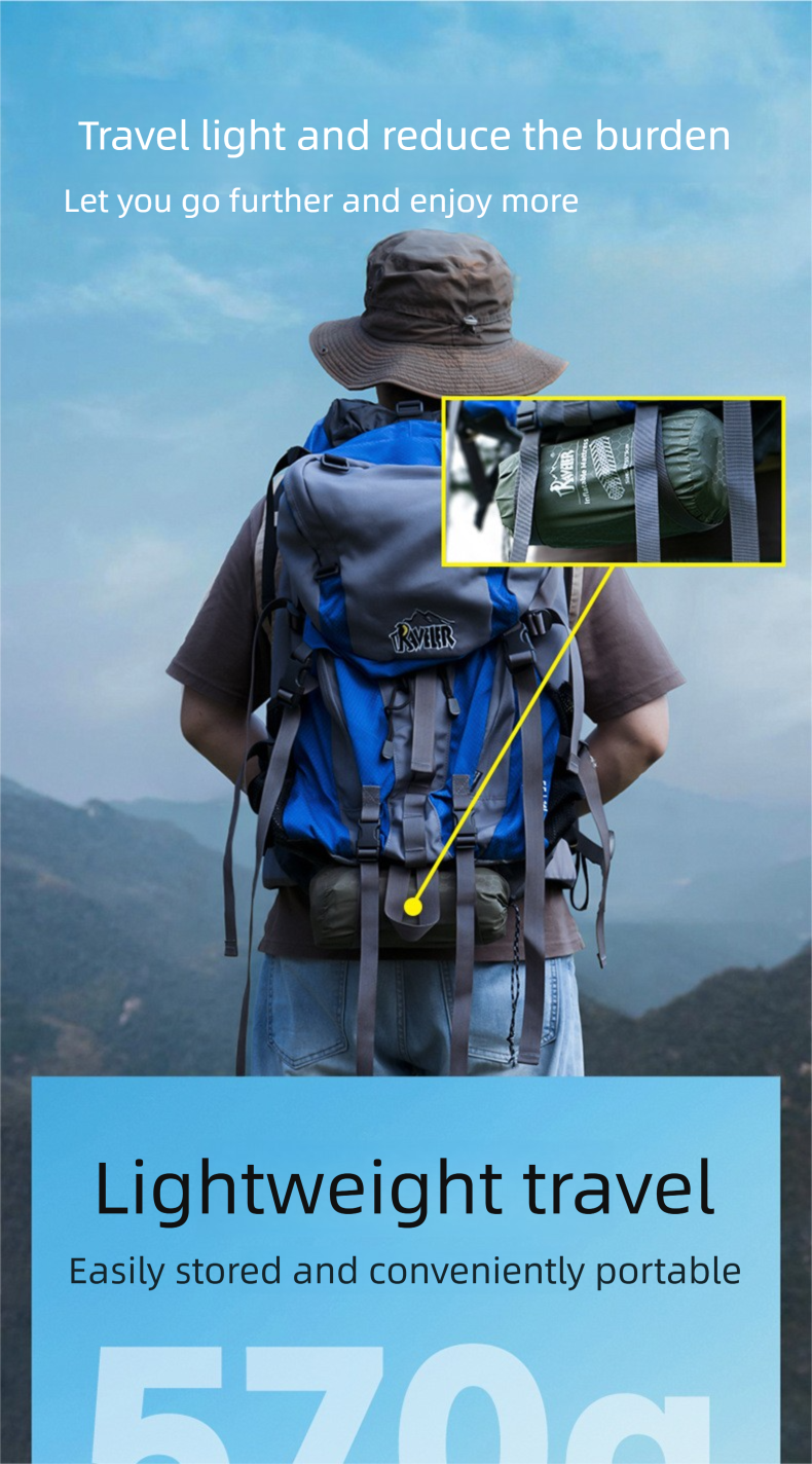 Opblaasbare campingmat voor één persoon waterdichte luchtmat_voghion.com