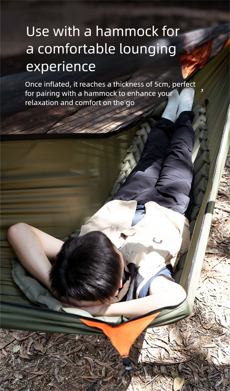 Opblaasbare campingmat voor één persoon waterdichte luchtmat_voghion.com