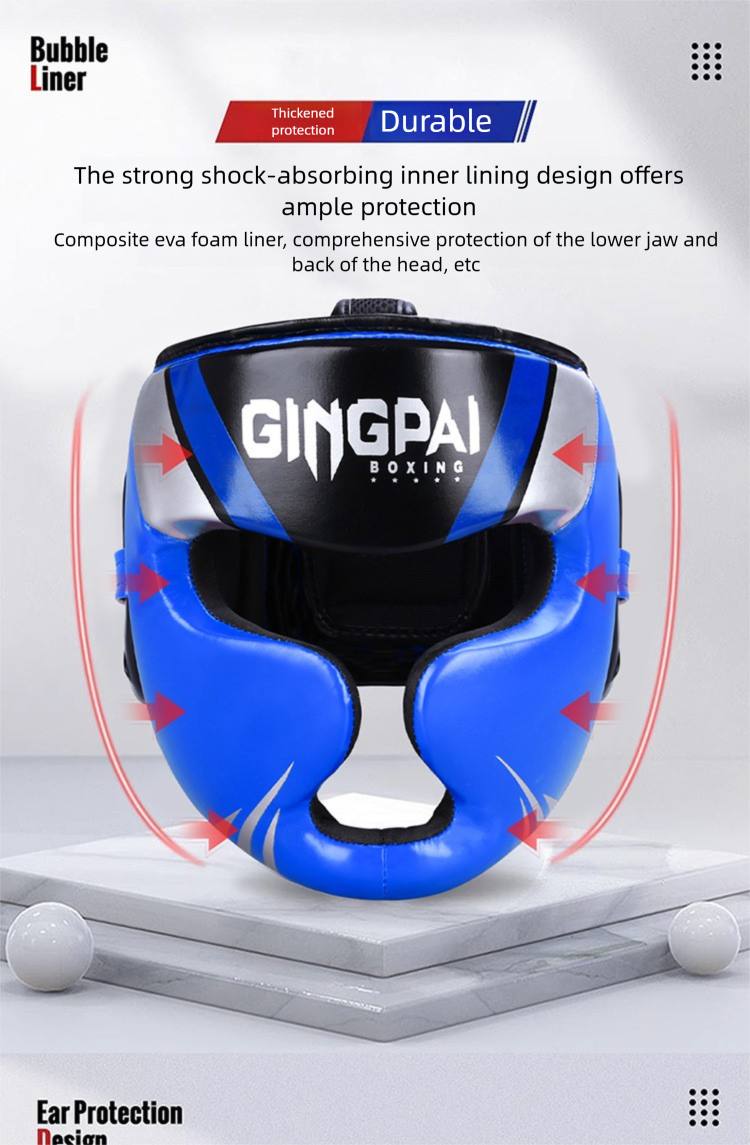 Thickened Full-face Boxing Helmet For Mma And Muay Thai Training_voghion.com
