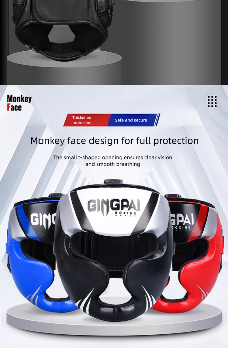 Thickened Full-face Boxing Helmet For Mma And Muay Thai Training_voghion.com