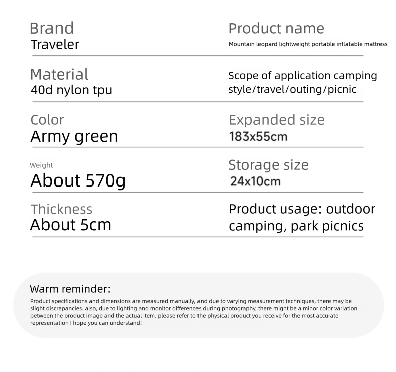 Opblaasbare campingmat voor één persoon waterdichte luchtmat_voghion.com