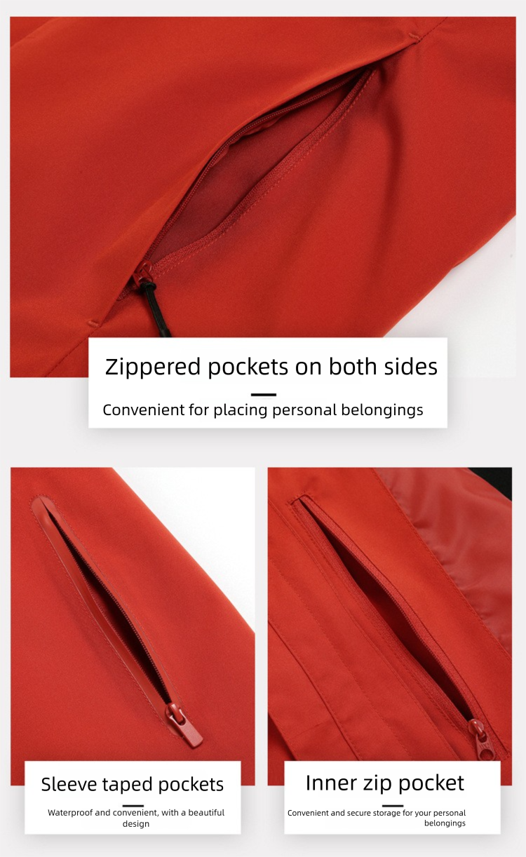 3-in-1 Outdoor Jacket For Hiking And Skiing Waterproof Coat_voghion.com