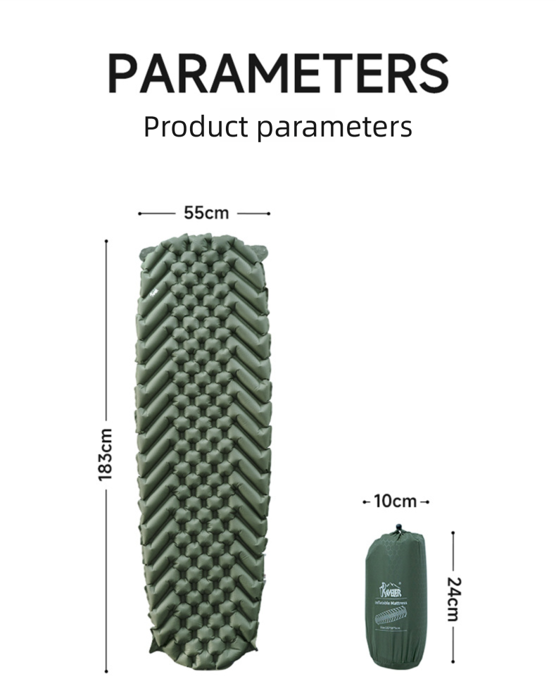 Opblaasbare campingmat voor één persoon waterdichte luchtmat_voghion.com