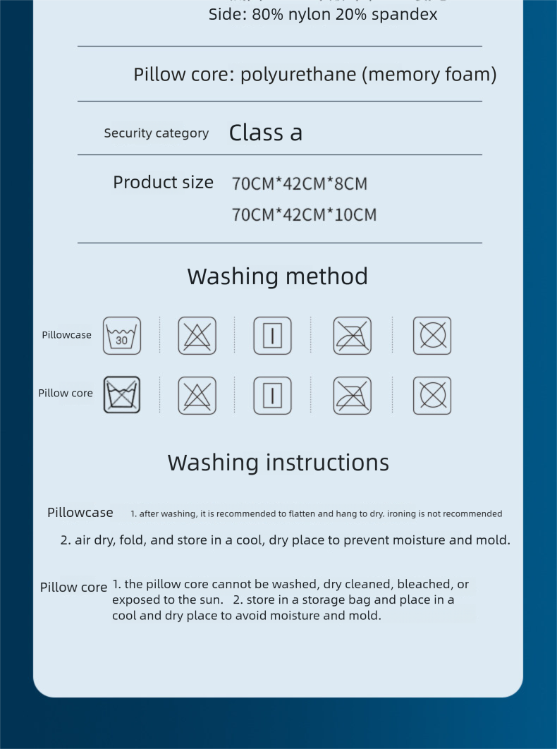 Deep Sleep Pillow Pro Memory Foam Pillow Neck Support Pillow_voghion.com