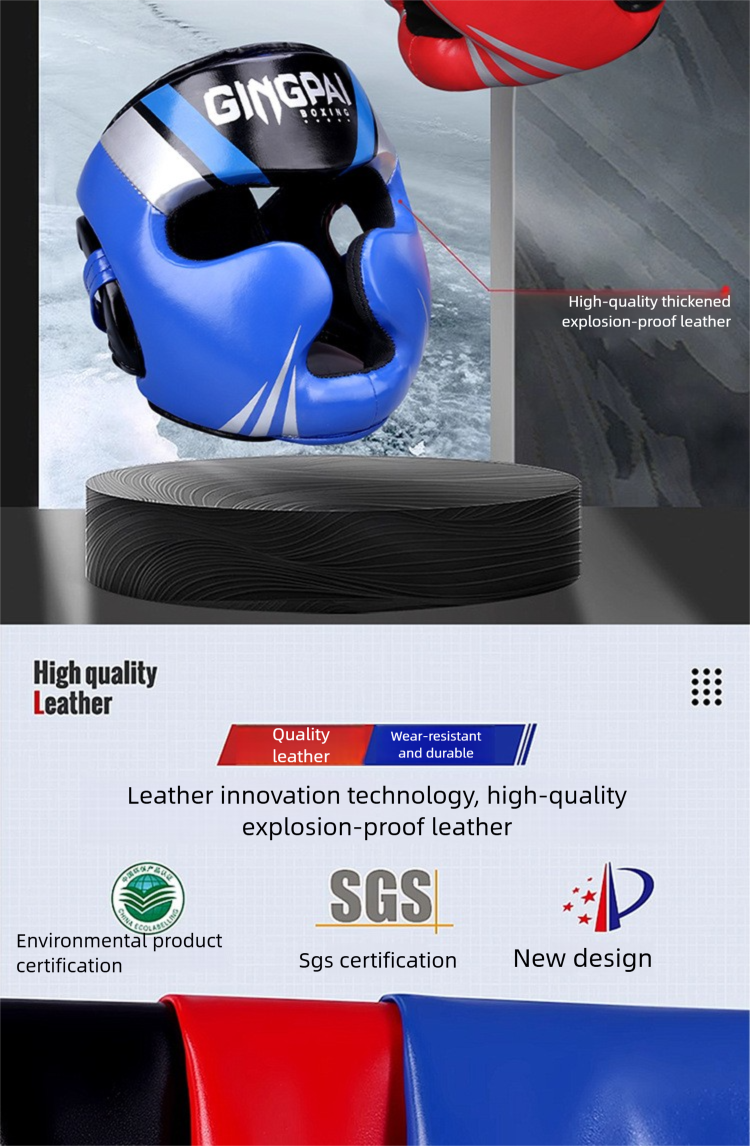 Thickened Full-face Boxing Helmet For Mma And Muay Thai Training_voghion.com