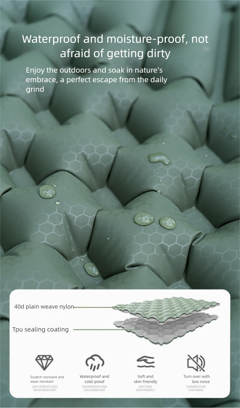 Opblaasbare campingmat voor één persoon waterdichte luchtmat_voghion.com