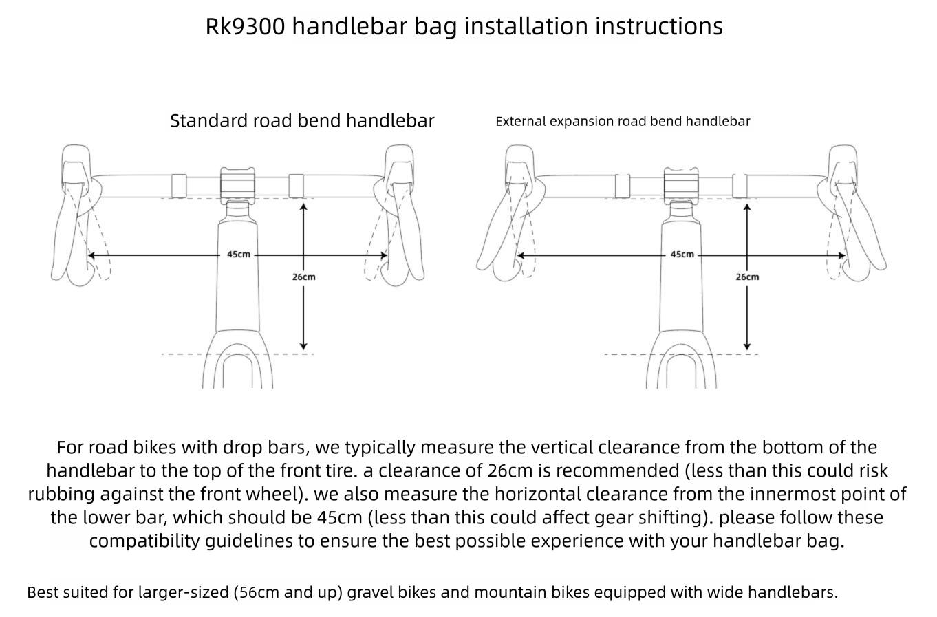 Lightweight Water-Resistant Bike Handlebar Bag, Front Mounted Bucket Bag With Inner Pocket For Cycling
_voghion.com