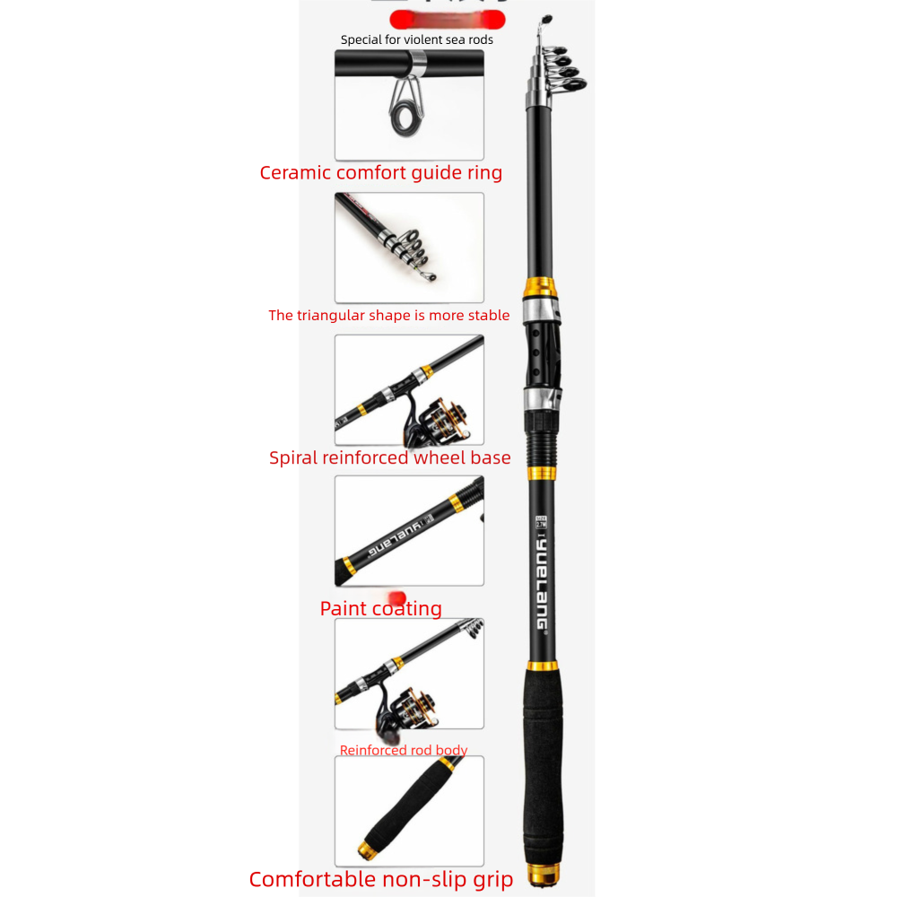 Professionele zeehengelset met molen en accessoires_voghion.com
