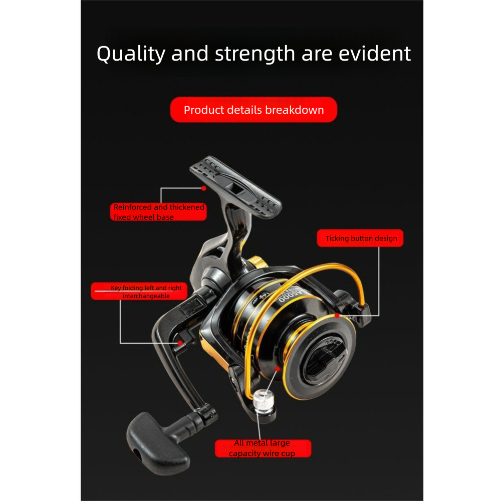 Professionele zeehengelset met molen en accessoires_voghion.com