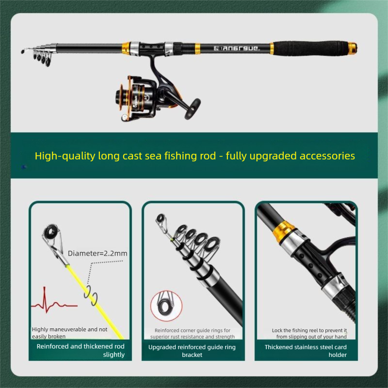 Professionele zeehengelset met molen en accessoires_voghion.com