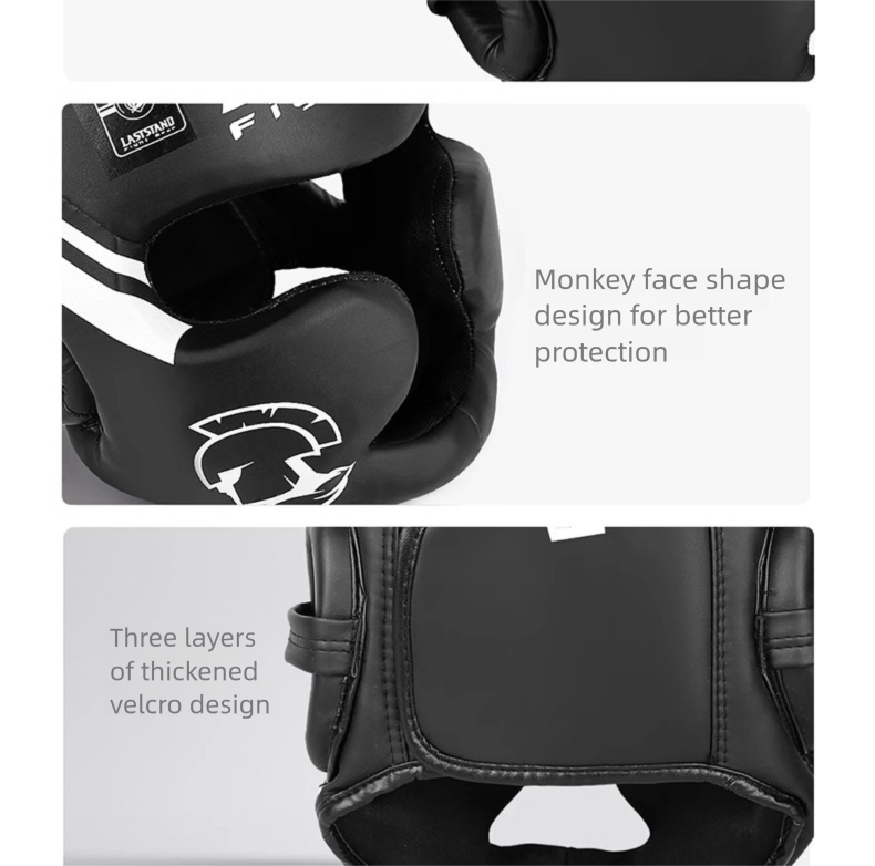 Profesionalus bokso šalmas su veido apsauga suaugusiems vaikams_voghion.com