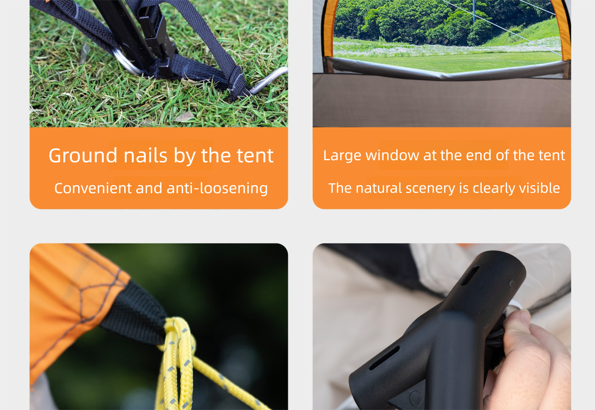 Cort de camping mare pentru mai multe persoane pliabil și impermeabil_voghion.com