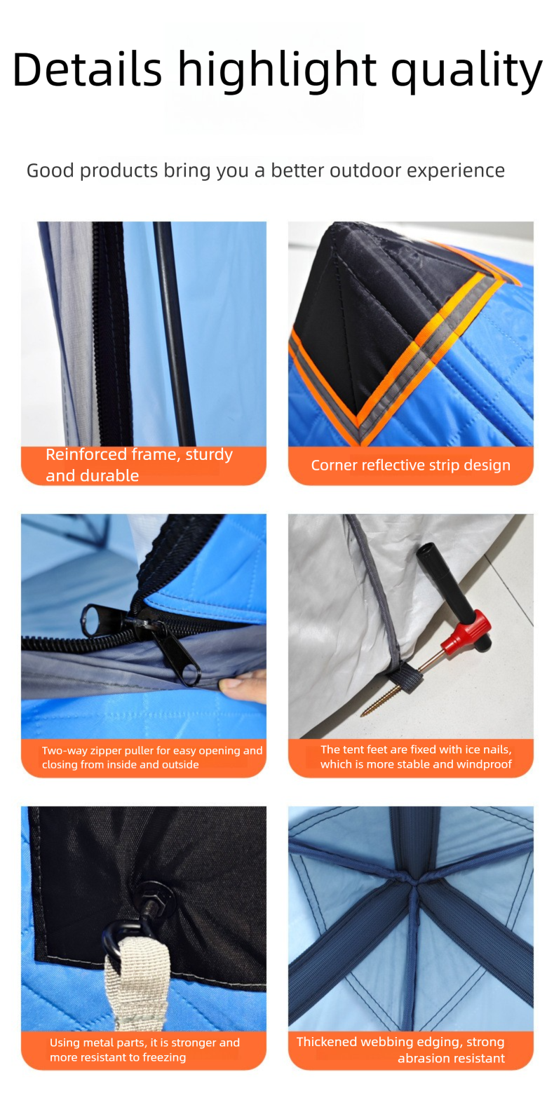 Isoleret isfisketelt bærbart til flere personer_voghion.com