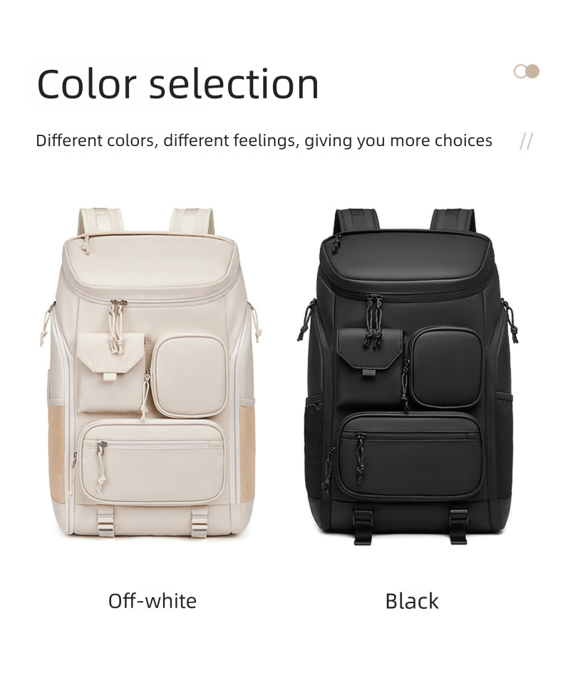 Men's Large Capacity Casual Backpack For Business Trip Travel Cycling Hiking Water-Repellent Outdoor Sports Daypack_voghion.com