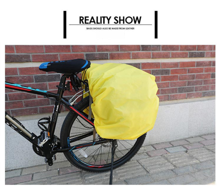 Large Capacity Waterproof Bike Rear Rack Pannier For Mountain Bikes, Long-Distance Cycling Rainproof Gear Bag_voghion.com