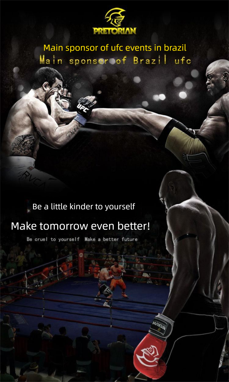 Luvas de boxe brasileiras pretorian para muay thai e kickboxing_voghion.com