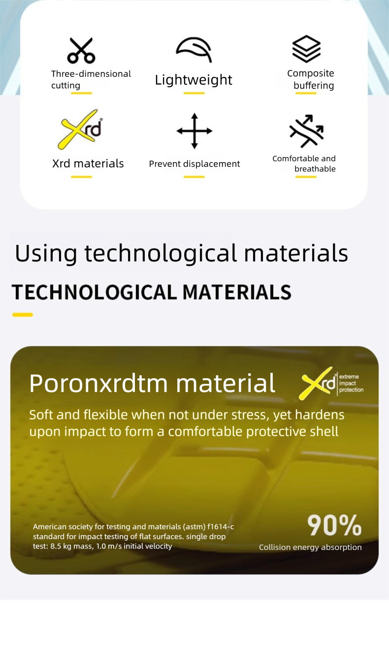 Set di protezioni per lo sci, sottotuta XRD e pantaloncini imbottiti resistenti agli urti per lo snowboard in Kevlar, gomitiere e ginocchiere_voghion.com