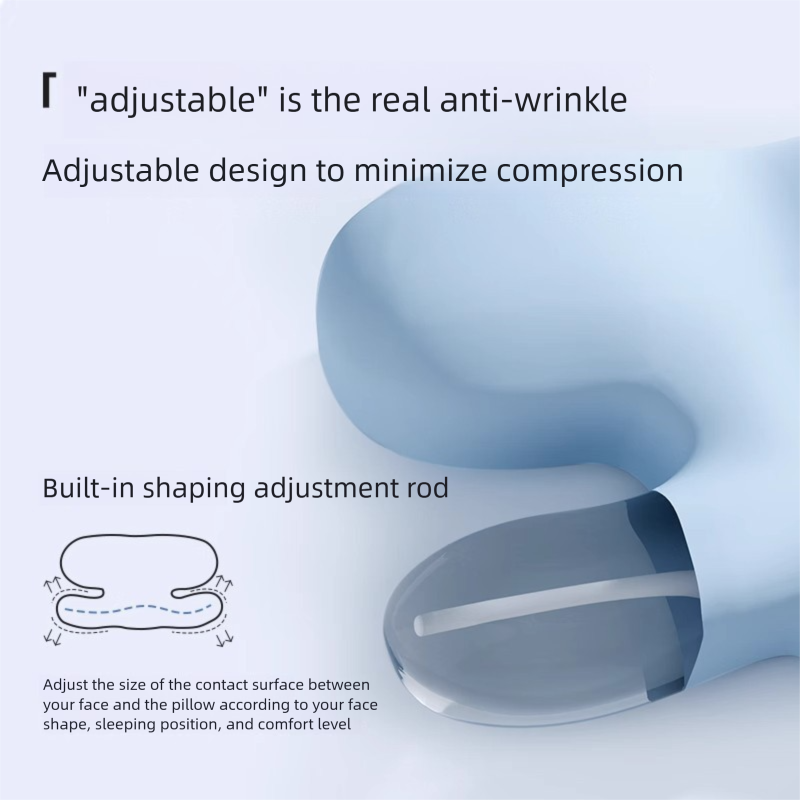 Travesseiro de beleza para alívio da pressão facial, ideal para uso externo, com suporte para o pescoço e para um sono profundo. Indicado_voghion.com