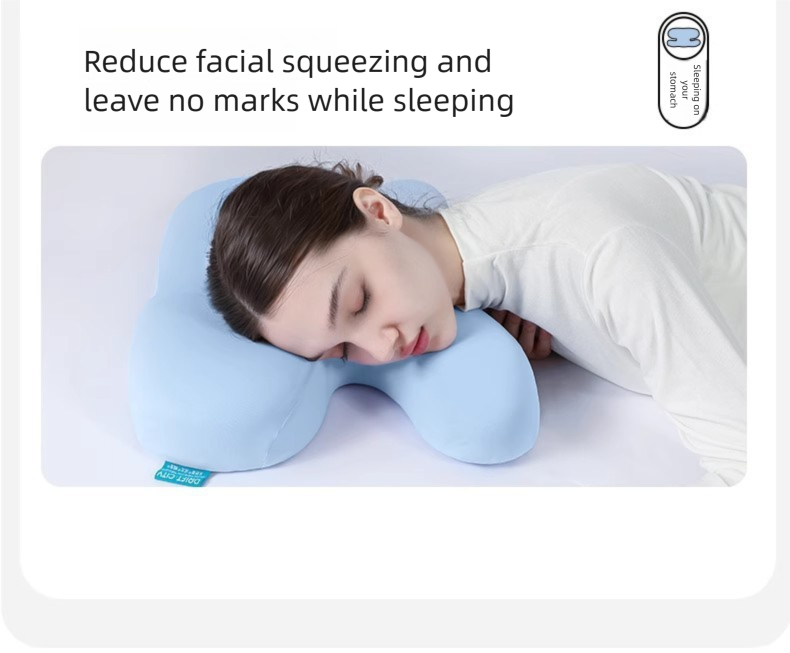 Ergonomic Neck Support Travel Pillow For Deep Sleep And Camping_voghion.com