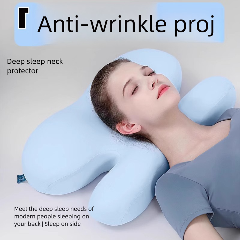 Travesseiro de beleza para alívio da pressão facial, ideal para uso externo, com suporte para o pescoço e para um sono profundo. Indicado_voghion.com