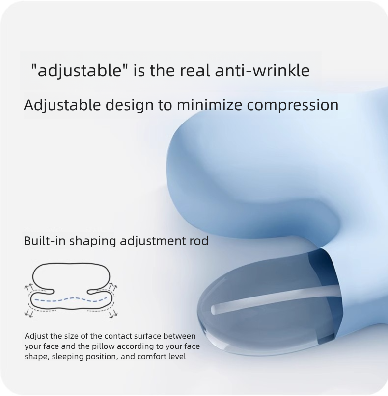 Ergonomic Neck Support Travel Pillow For Deep Sleep And Camping_voghion.com