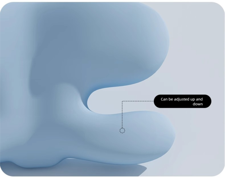 Ergonomic Neck Support Travel Pillow For Deep Sleep And Camping_voghion.com