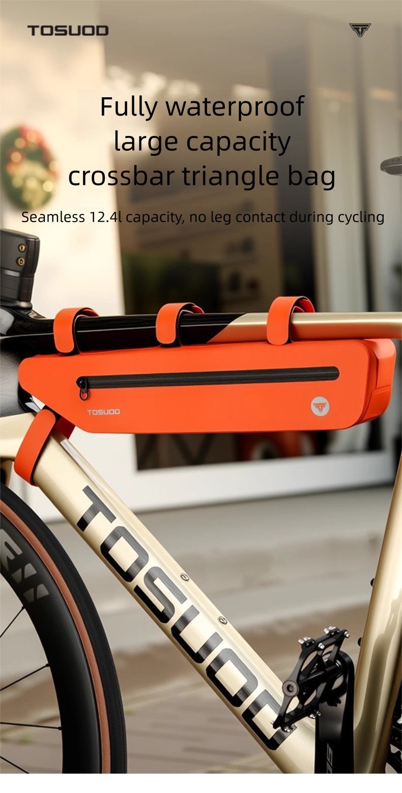 Ūdensizturīga velosipēda rāmja soma kalnu un šosejas velosipēdiem_voghion.com