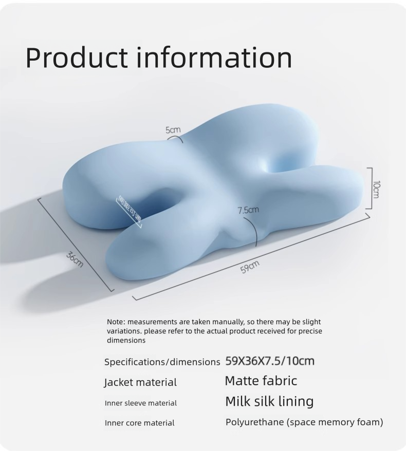 Ergonomic Neck Support Travel Pillow For Deep Sleep And Camping_voghion.com