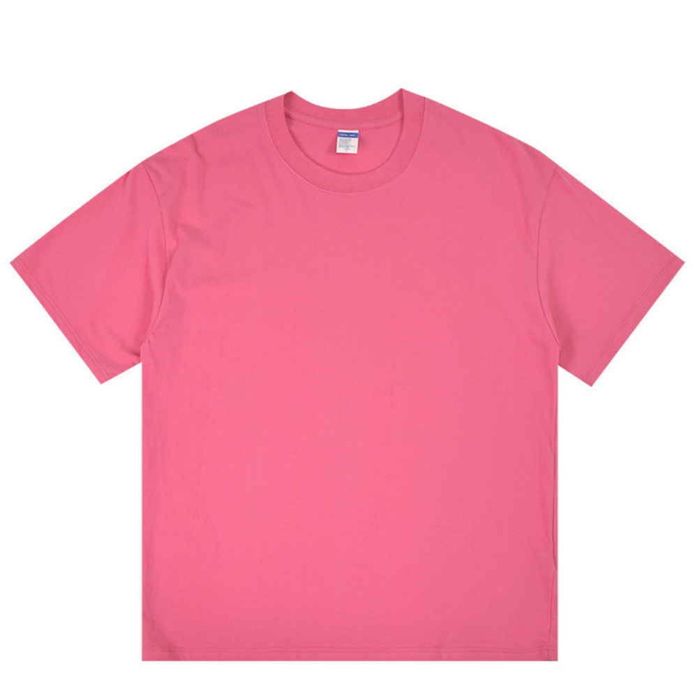 230GSM Drop -Shoulder Pure Cotton Short -Sleeve T-Shirt For Men-Loose Plus Size,Round Neck_voghion.com