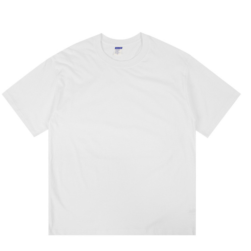 230GSM Drop -Shoulder Pure Cotton Short -Sleeve T-Shirt For Men-Loose Plus Size,Round Neck_voghion.com