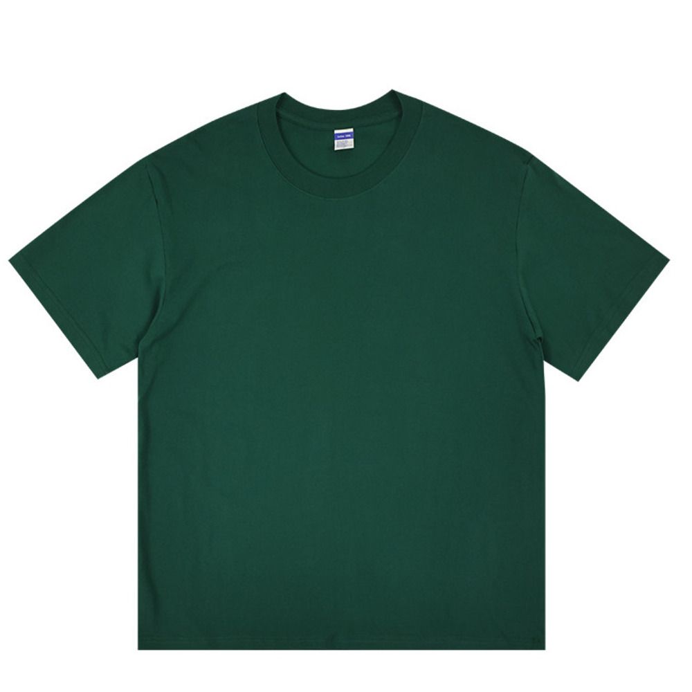 230GSM Drop -Shoulder Pure Cotton Short -Sleeve T-Shirt For Men-Loose Plus Size,Round Neck_voghion.com