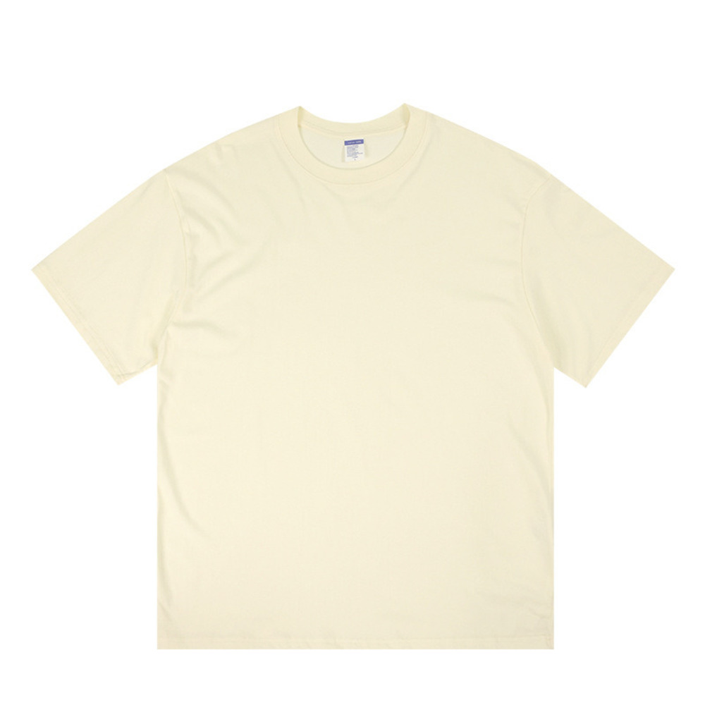 230GSM Drop -Shoulder Pure Cotton Short -Sleeve T-Shirt For Men-Loose Plus Size,Round Neck_voghion.com