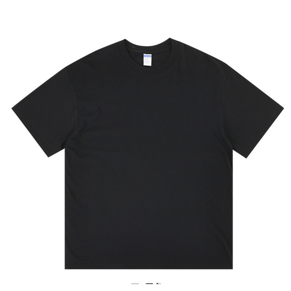 230GSM Drop -Shoulder Pure Cotton Short -Sleeve T-Shirt For Men-Loose Plus Size,Round Neck_voghion.com