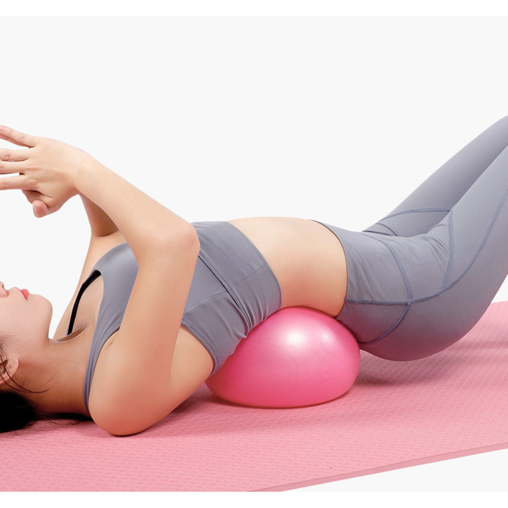 25CM PVC Thickened Matte Mini Yoga Ball For Kods & Pregnant Women_voghion.com