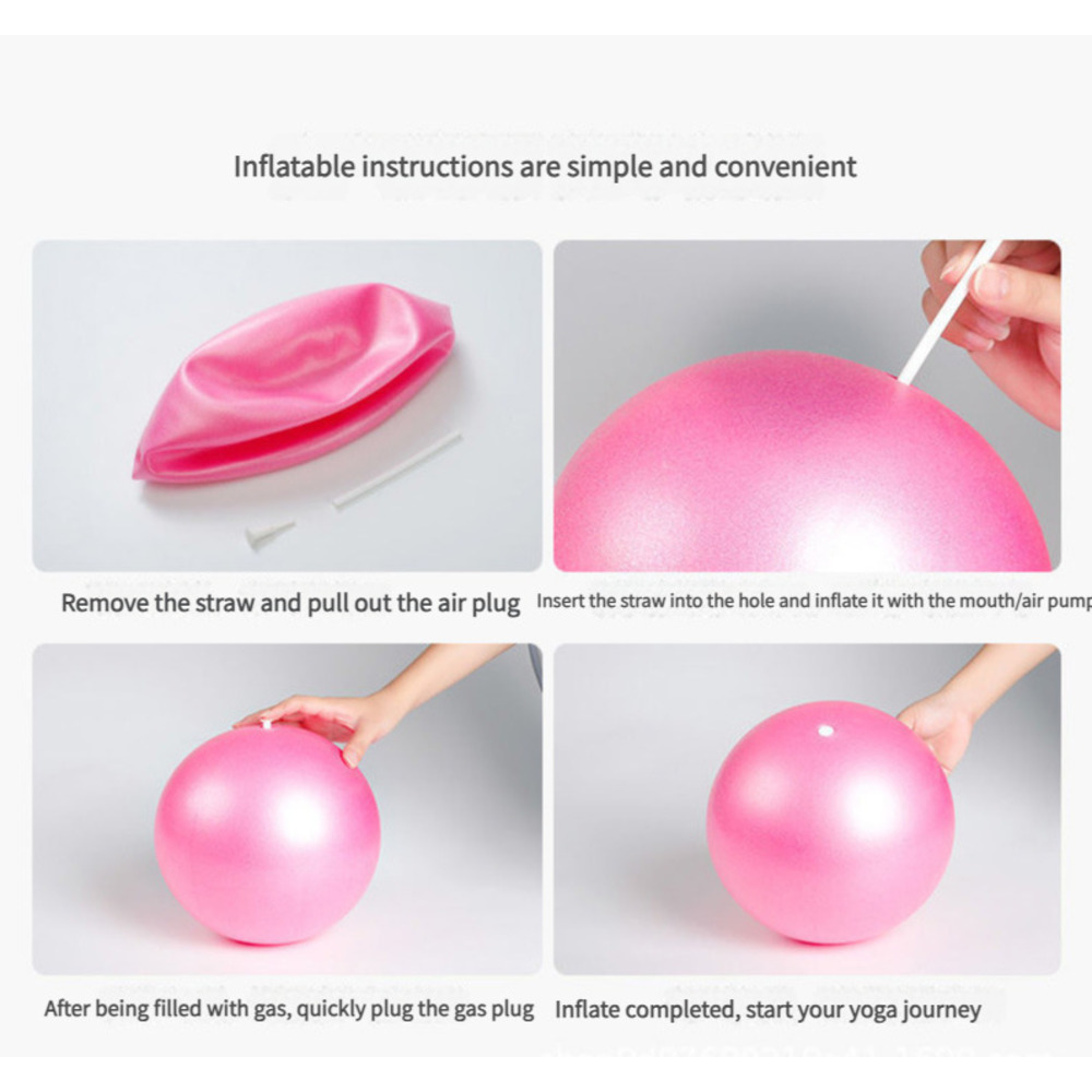 25CM PVC Thickened Matte Mini Yoga Ball For Kods & Pregnant Women_voghion.com