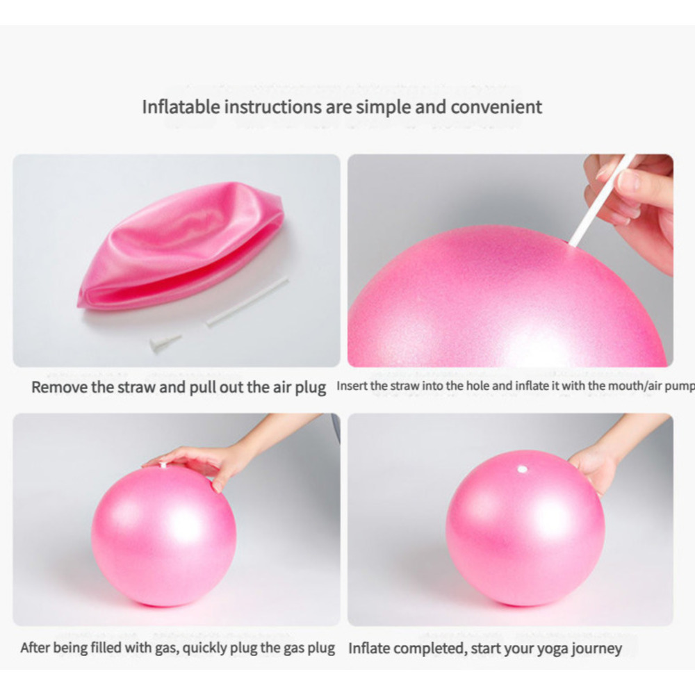 25CM PVC Thickened Matte Mini Yoga Ball For Kods & Pregnant Women_voghion.com