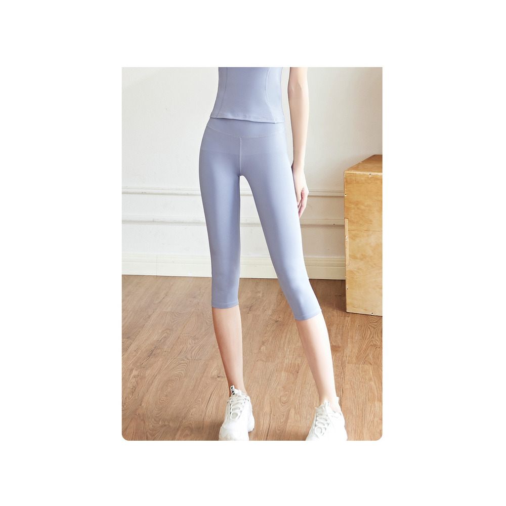 Letnie spodnie do jogi dla kobiet, obcisłe, oddychające, siedmiopunktowe spodenki fitness_voghion.com