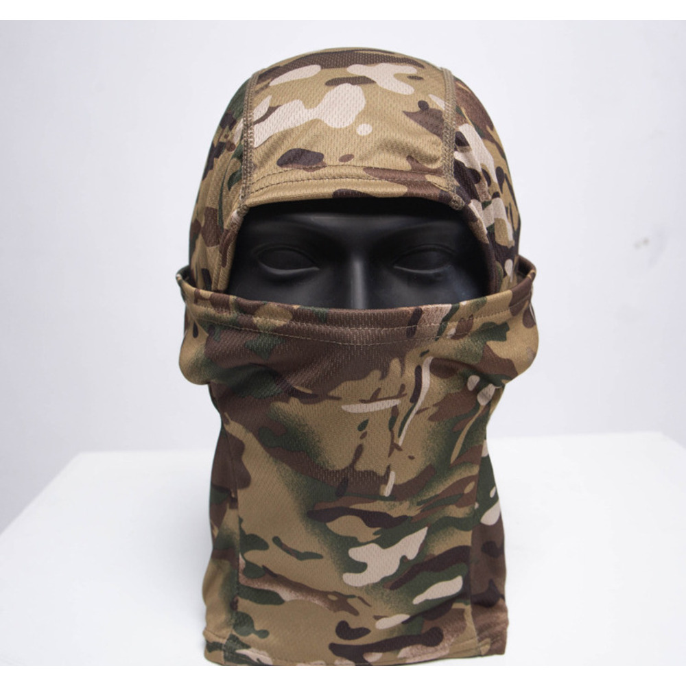 Letnia maska rowerowa na twarz, zewnętrzna, pyłoszczelna, z filtrem przeciwsłonecznym, kamuflażowa, taktyczna, z jednym otworem, na głowę, ocieplacz na szyję_voghion.com