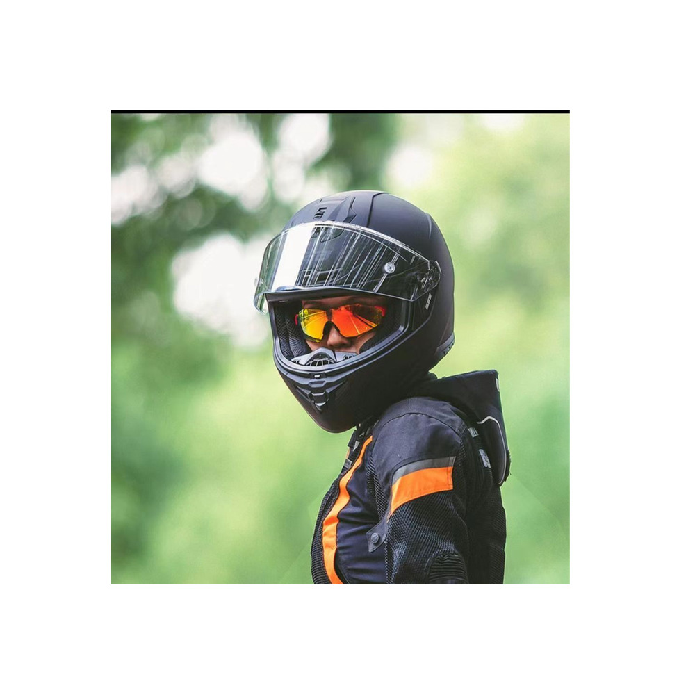 GSB361 Motorfiets Heren en Dames, Integraalhelm met Bluetooth, Geschikt voor Alle Seizoenen, 3C Gecertificeerde Helm_voghion.com
